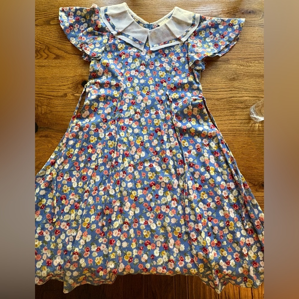 Vintage Ruth of Carolina floral girls dress- size 7